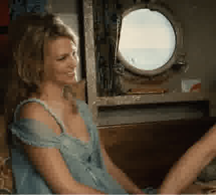 January Jones gifs (2009) the boat that rocked negligee 07